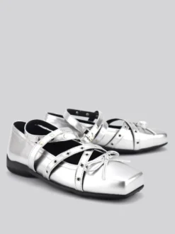 Ballerines noires à bout carré pour femme chaussures décontractées à talons compensés