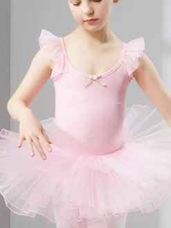 Ballet Dance Costumes Lilas sans manches Slim Fit Ballerina Tutu Robes pour enfants Déguisements Halloween