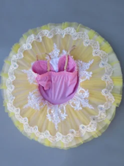 Ballet Danse 2026 Costume Enfants Perlé Applique Ballerine Robe Tutu Petites Filles Déguisements Halloween