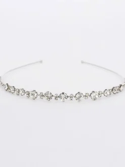 Bandeau de mariage argent strass accessoires de cheveux de mariée