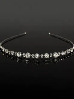 Bandeau de mariage argent strass accessoires de cheveux de mariée