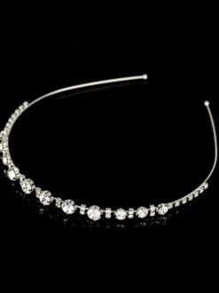 Bandeau de mariage argent strass accessoires de cheveux de mariée