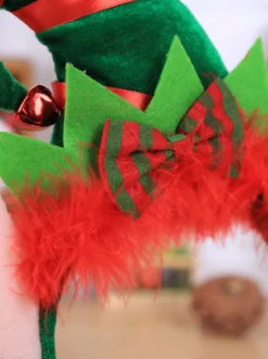 Bande de cheveux de Noël verte Fibre de polyester Costumes de vacances de Noël