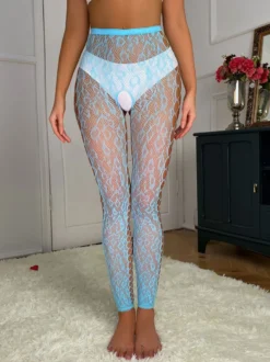 Bas Collants Lingerie Sexy Femme Creusant Unicolore