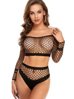 Bas Collants Lingerie Sexy Femme Creusant Unicolore