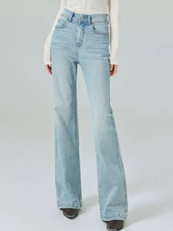 Bas de jeans modernes pour femmes jeans décontractés taille haute en denim style streetwear