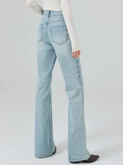 Bas de jeans modernes pour femmes jeans décontractés taille haute en denim style streetwear
