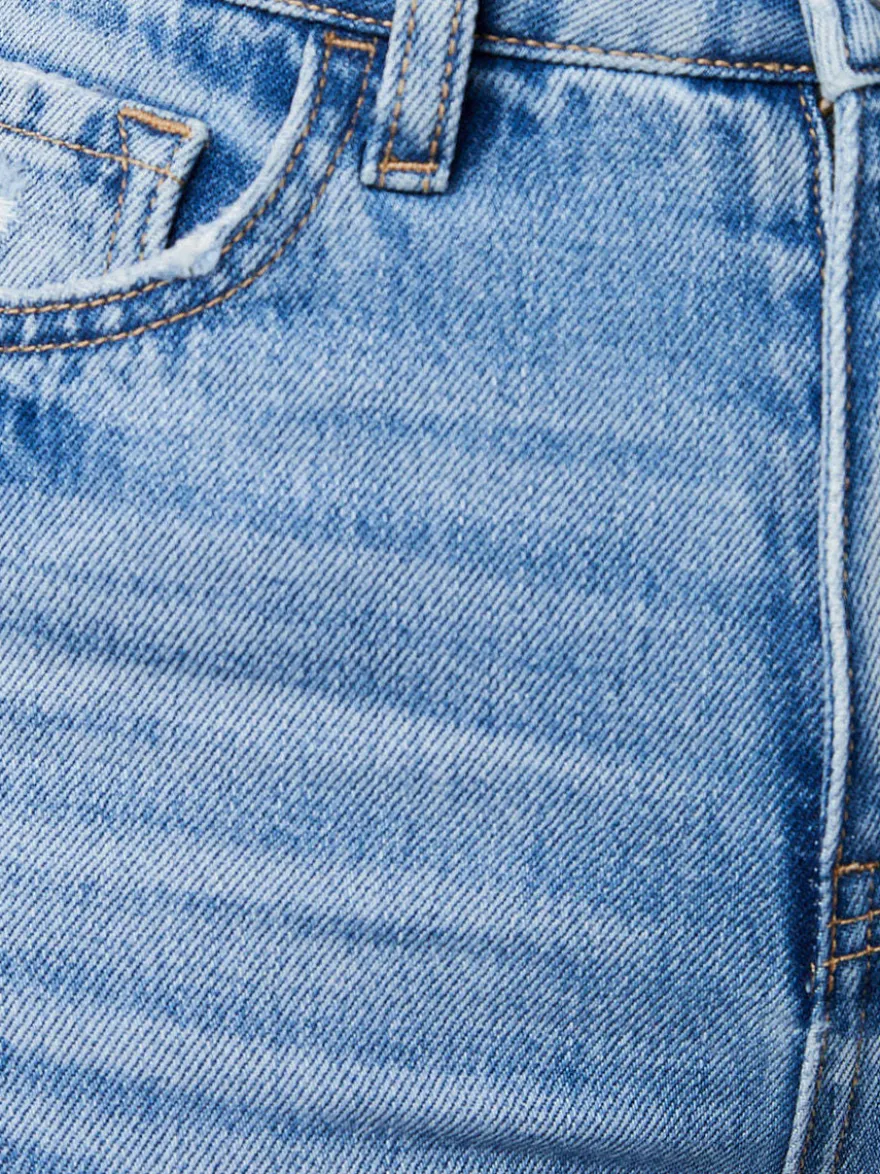 Bas de jeans sexy et décontractés à franges et taille haute en denim