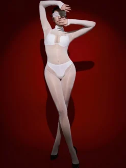 Bas de lingerie bas de corps noirs brillants lisses sans coutures pour tout le corps
