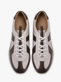 Baskets confortables en cuir à bout pointu pour hommes