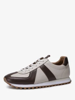 Baskets confortables en cuir à bout pointu pour hommes