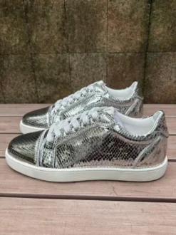 Baskets décontractées pour femmes bout rond motif serpent lacets chaussures de skate