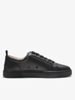 Baskets de skate noires à lacets et bout rond pour hommes
