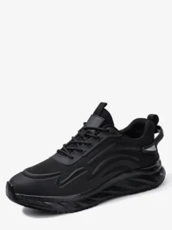 Baskets en maille pour hommes chaussures de course basses légères antidérapantes semelle épaisse