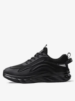 Baskets en maille pour hommes chaussures de course basses légères antidérapantes semelle épaisse