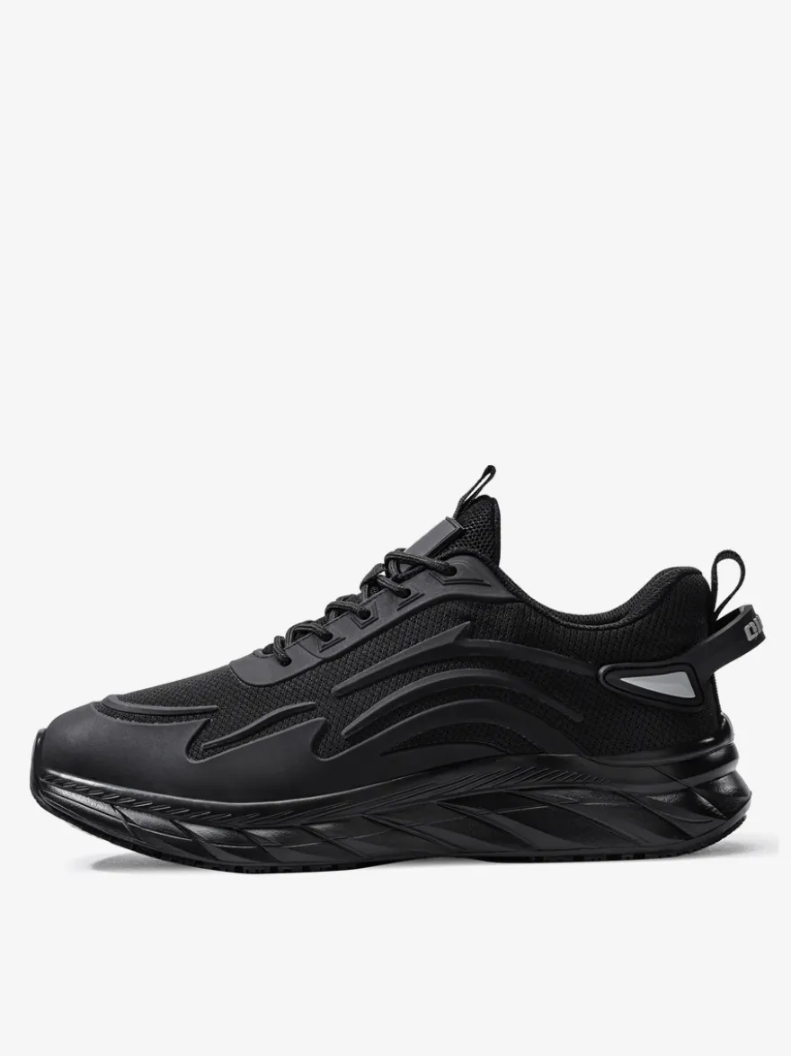 Baskets en maille pour hommes chaussures de course basses légères antidérapantes semelle épaisse