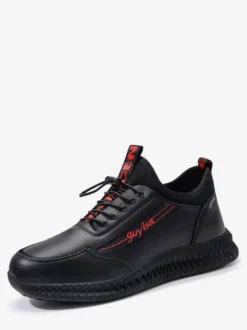 Baskets pour hommes chaussures de course à semelle épaisse légères respirantes et imperméables