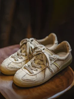 Baskets pour hommes en toile confortable à bout rond Basket Chaussures de sport