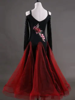Belle Robe de bal Performance color-block en organza pour adultes Déguisements Halloween