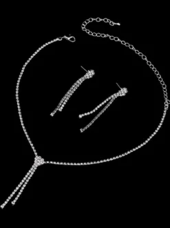 Bijoux de mariage collier et boucle d'oreille