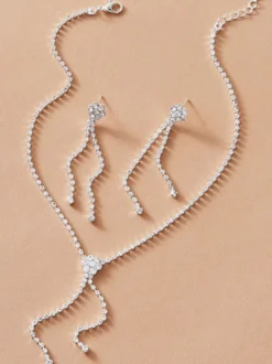 Bijoux de mariage collier et boucle d'oreille