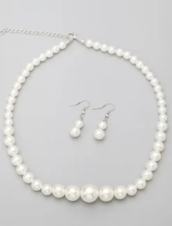 Bijoux de mariage ivoires métallique
