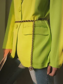 Bijoux Pour Femmes Chaîne De Corps En Métal Doré Réglable Chaîne De Taille