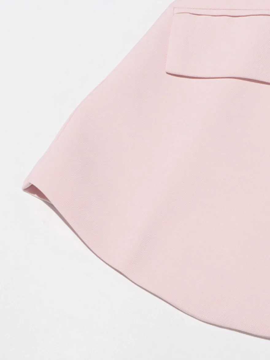 Blazer chic à manches longues découpées pour femme