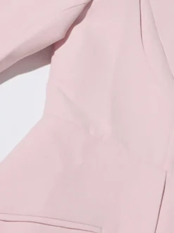 Blazer chic à manches longues découpées pour femme
