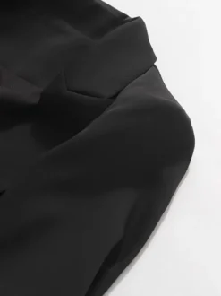 Blazer chic pour femme col rabattu manches longues découpées vêtement d'extérieur