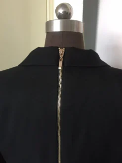 Blazer Long Femme avec Manches Longues à Col Revers Coupe Cintrée avec Fente Unicolore