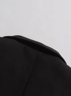 Blazer oversize pour femme broderie de perles faite main col cranté vêtement d'extérieur formel
