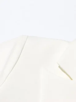 Blazer pour femme col en V manches longues découpées vêtement d'extérieur
