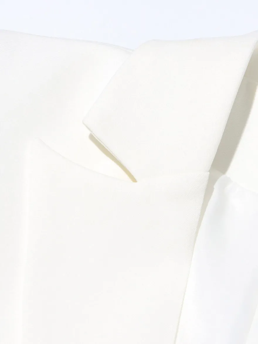 Blazer pour femme col en V manches longues découpées vêtement d'extérieur