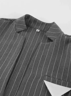 Blazer pour femme élégant col montant manches longues vêtement d'extérieur