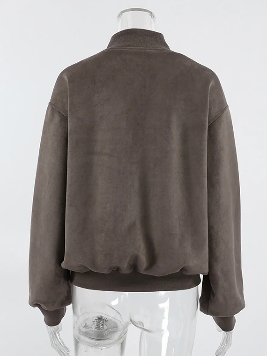 Blouson aviateur zippé rétro pour un look urbain 2026