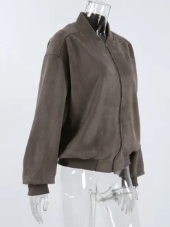 Blouson aviateur zippé rétro pour un look urbain 2026