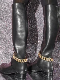 Bottes Au Genou En Cuir PU Pour Femmes