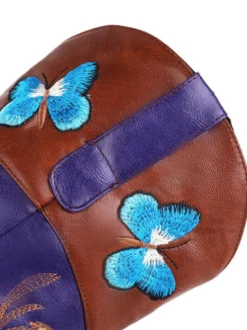 Bottes au Genou Femme à Talons Hauts Imprimés Fleuries