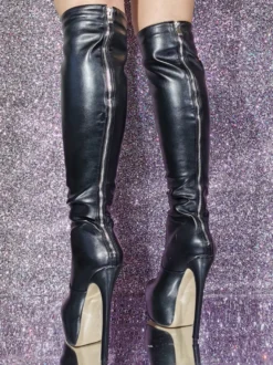Bottes au genou sexy à talons aiguilles chaussures femmes
