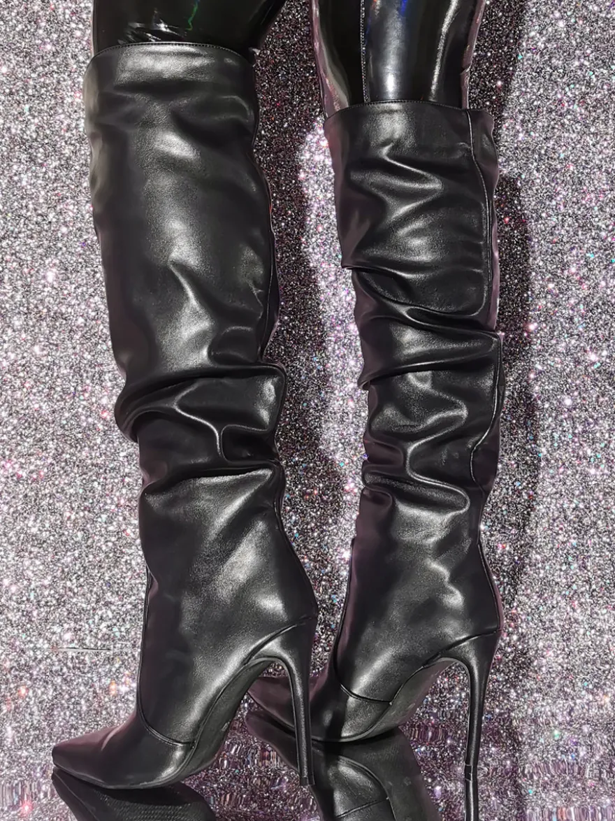 Bottes chics à talons aiguilles pour femmes
