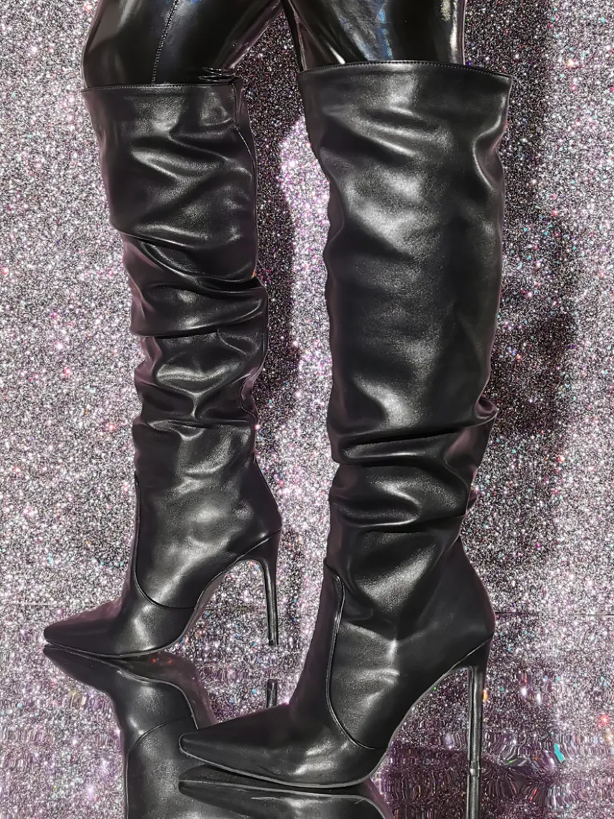 Bottes chics à talons aiguilles pour femmes