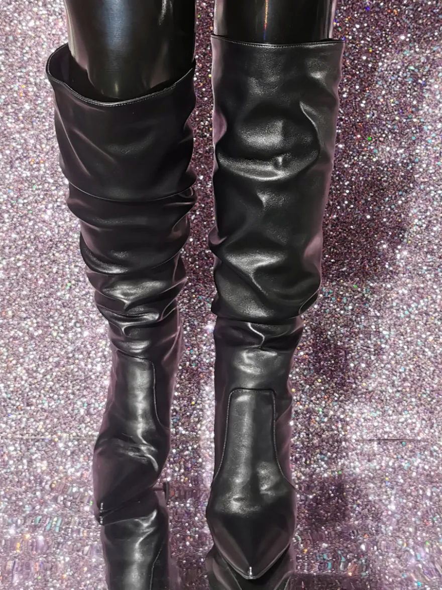 Bottes chics à talons aiguilles pour femmes