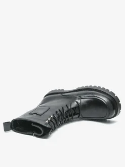 Bottes habillées pour hommes bout arrondi semelle épaisse lacets bottes courtes formelles