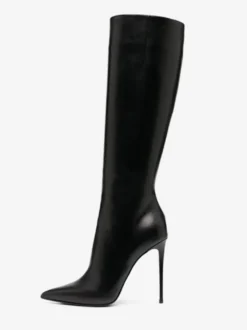 Bottes Hautes Bottines Rouges À Bout Pointu Talon Aiguille