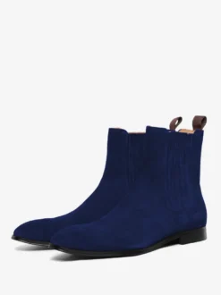 Bottes Homme en Cuir Synthétique avec Bout Rond Unicolore