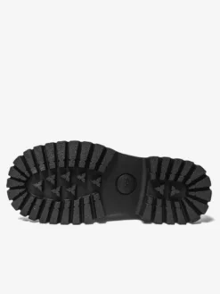 Bottes Martin noires pour hommes bottines à lacets à bout rond