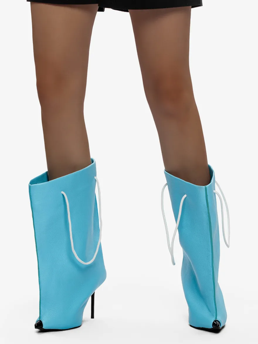 Bottes à talons hauts et bout pointu pour femme