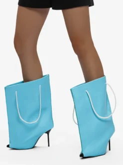Bottes à talons hauts et bout pointu pour femme