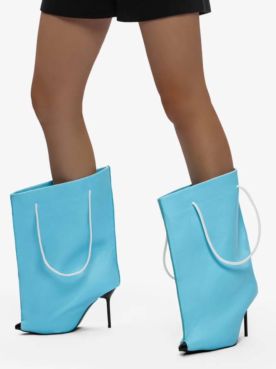 Bottes à talons hauts et bout pointu pour femme